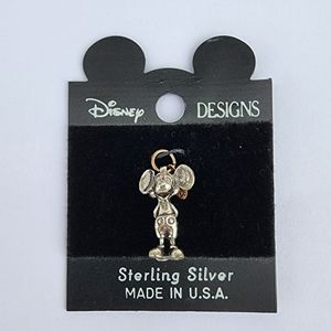 Mickey Mouse Vintage Sterling Silver Charm for Bracelet